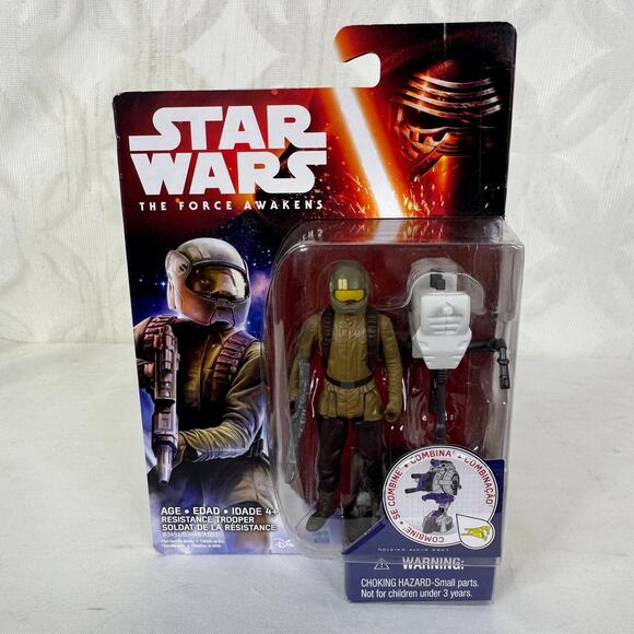 5 for $25| Hasbro Star Wars The Force Awakens Resistance Trooper Figure - Picture 4 of 4